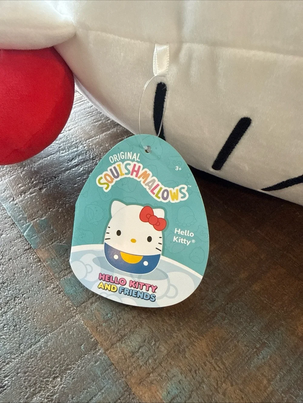Hello Kitty Jumbo Squishmallow 16 inch Red Bow Blue Classic Plush NEW Yellow 16”